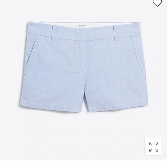 J. Crew blue Classic Oxford Short. 100% cotton. Style #H5167. New - Picture 1 of 8
